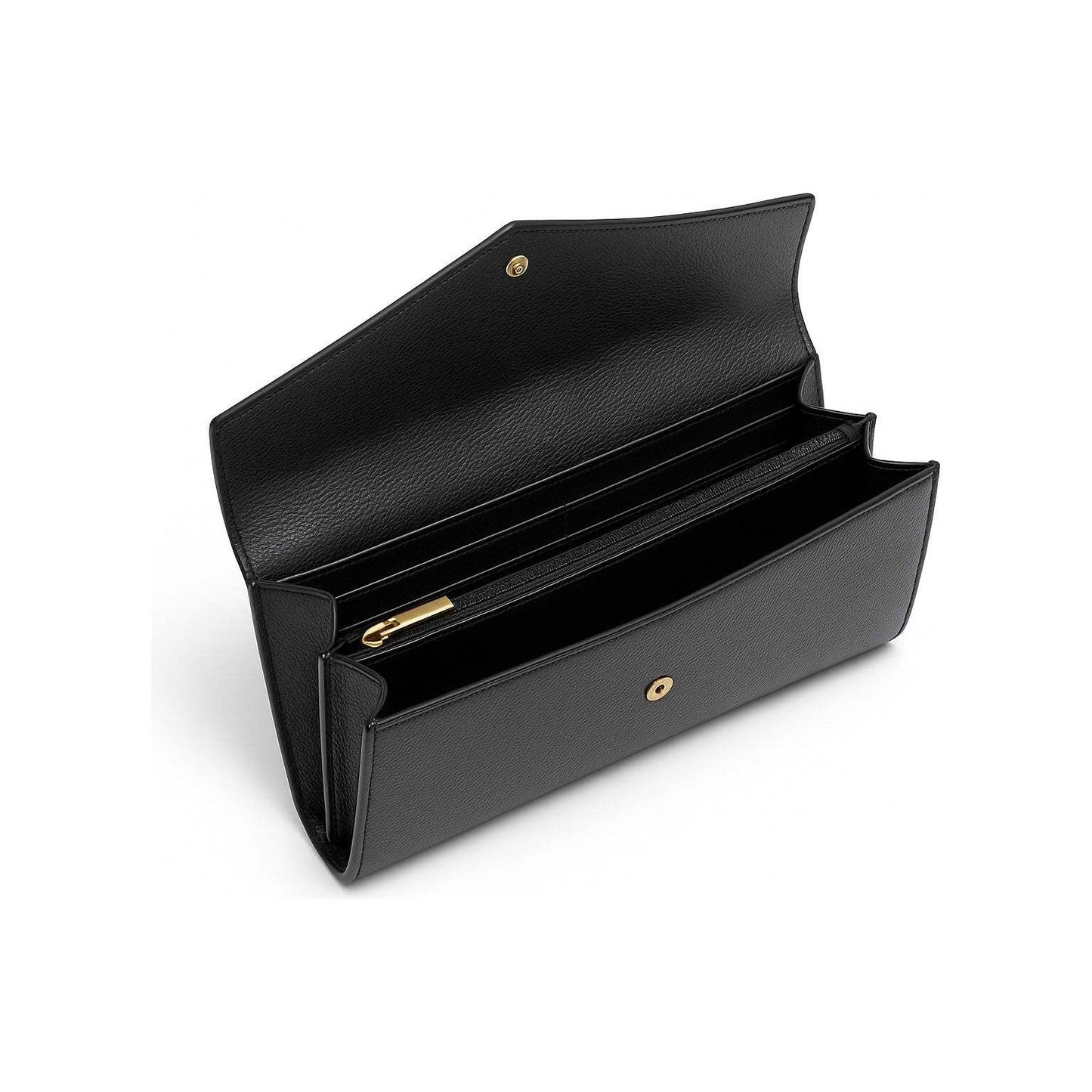 Bi-Fold Wallet Black with Multiple Compartments and Logo