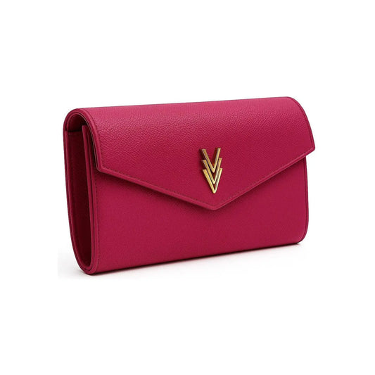 Bi-Fold Wallet Hot Pink with Multiple Compartments and Logo