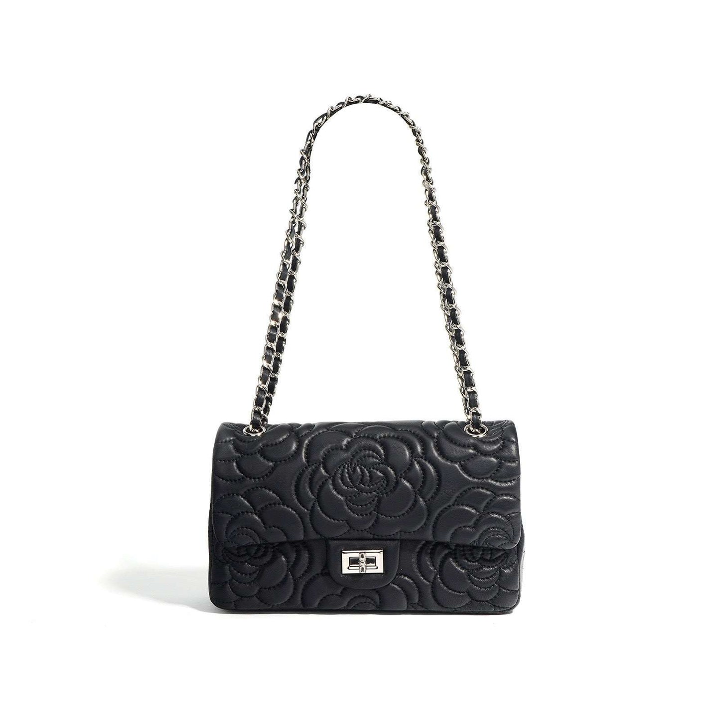 VagoShops Chiara Quilted Purse – Elegant 100% Leather Designer Bag