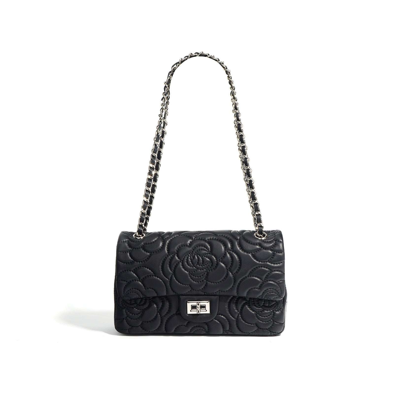 VagoShops Chiara Quilted Purse – Elegant 100% Leather Designer Bag