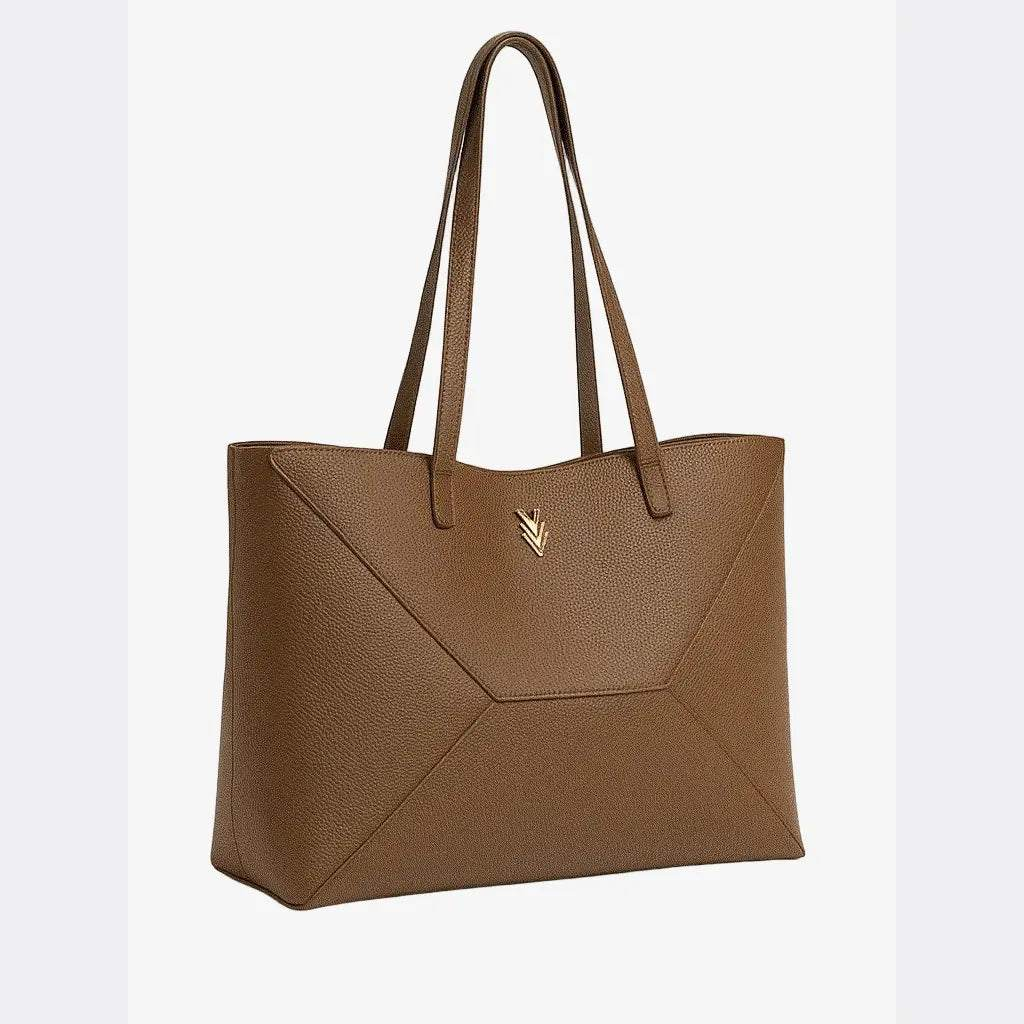 Collapsible Vegan Leather Tote with Sleek Design Sascha - VAGOSHOPS