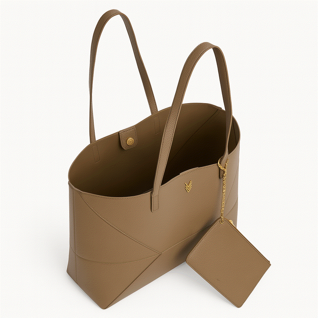 Collapsible Vegan Leather Tote with Sleek Design Sascha - VAGOSHOPS