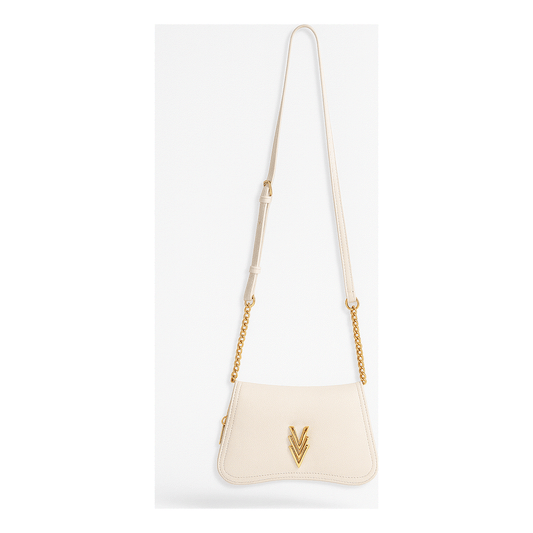 Crossbody Bag with Adjustable Gold Chain and Flap Pocket - VAGOSHOPS