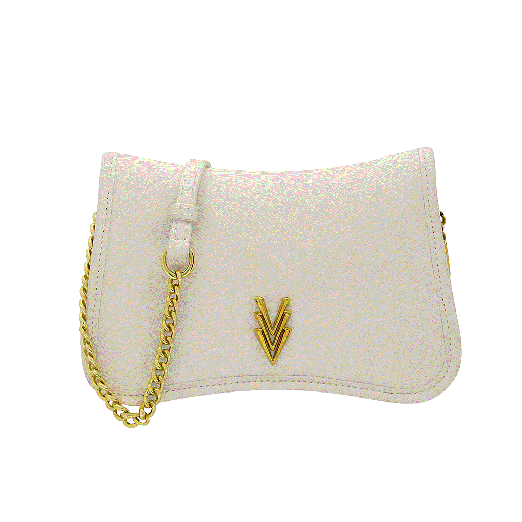 Crossbody Bag with Adjustable Gold Chain and Flap Pocket - VAGOSHOPS