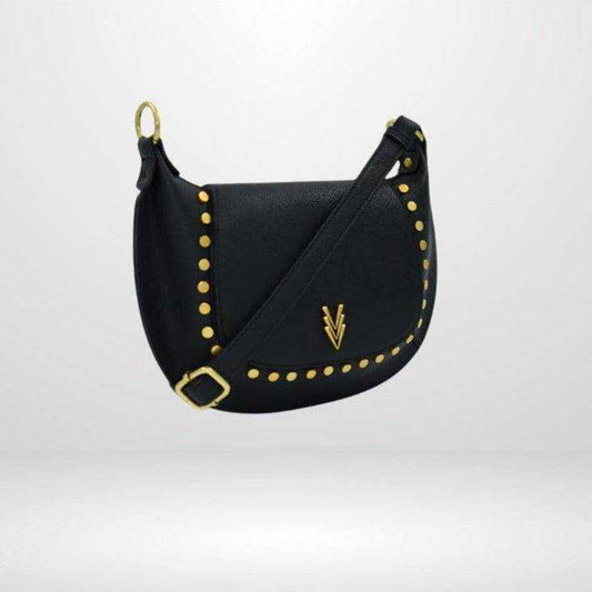 Satchel Studded Purse with Adjustable Straps made from Vegan Leather
