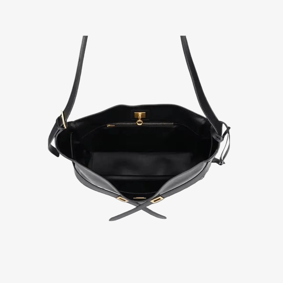 Farah Leather Purse with Adjustable Strap and Adjustable Closures