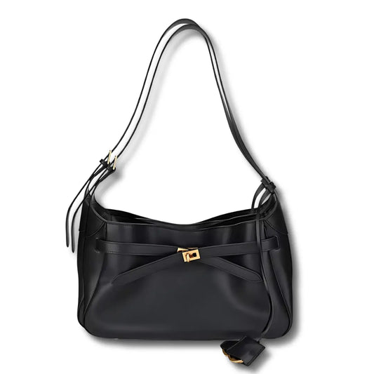 Farah Leather Purse with Adjustable Strap and Adjustable Closures