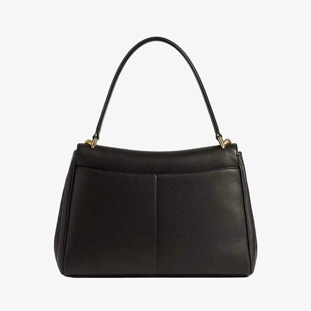 Faye Leather Purse Leather Large Capacity Dual Strap Bag ack view