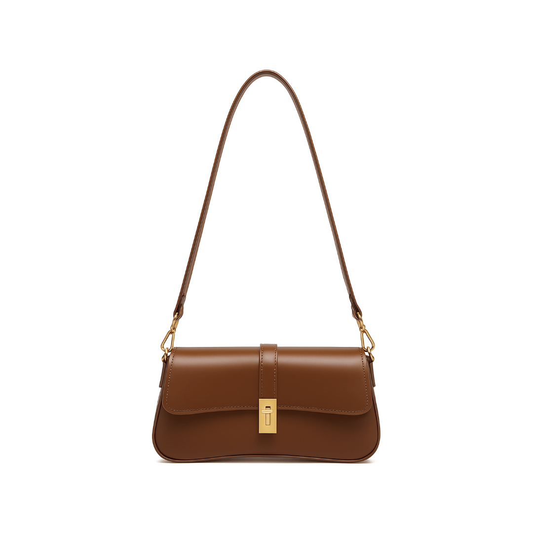Lena Shoulder Bag Rich Brown Leather
