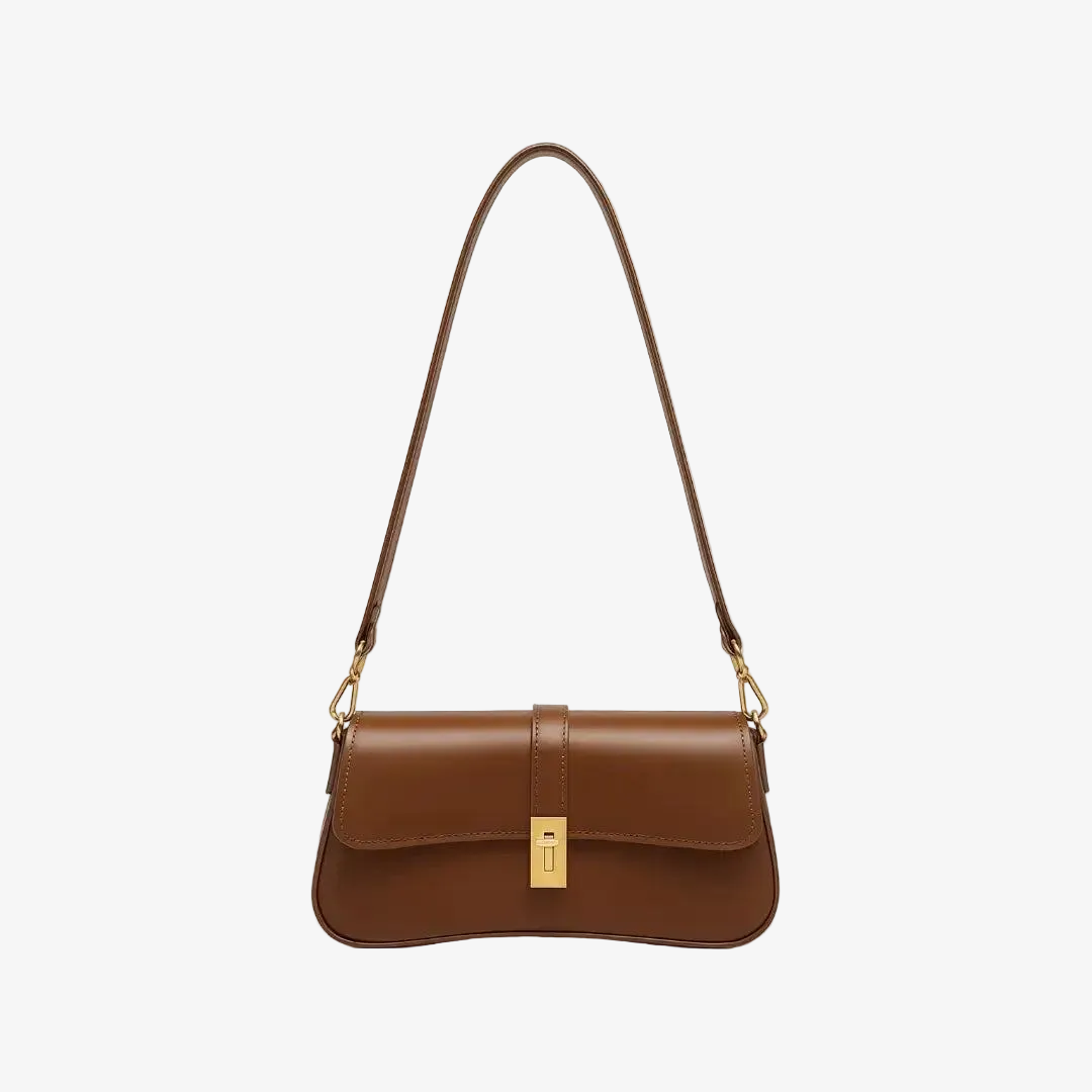 Lena Shoulder Bag Rich Brown Leather
