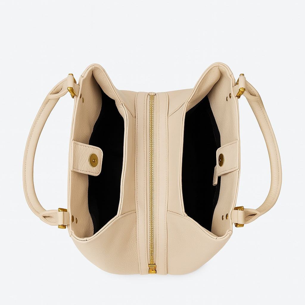 Mari Shoulder Purse - Large Capacity Vegan Leather Tote - VAGOSHOPS