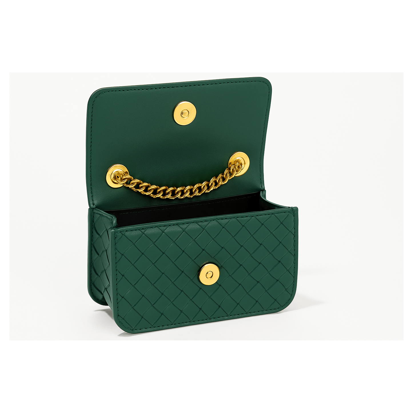 Mia Tiny Purse with Woven Details and Gold Adjustable Strap - VAGOSHOPS