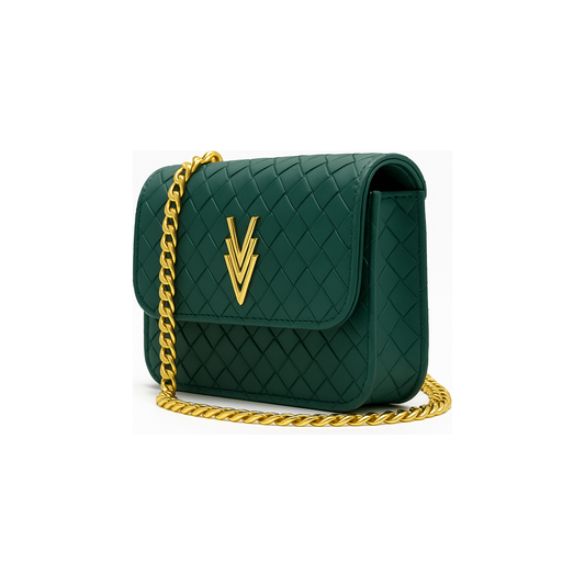 Mia Tiny Purse with Woven Details and Gold Adjustable Strap - VAGOSHOPS