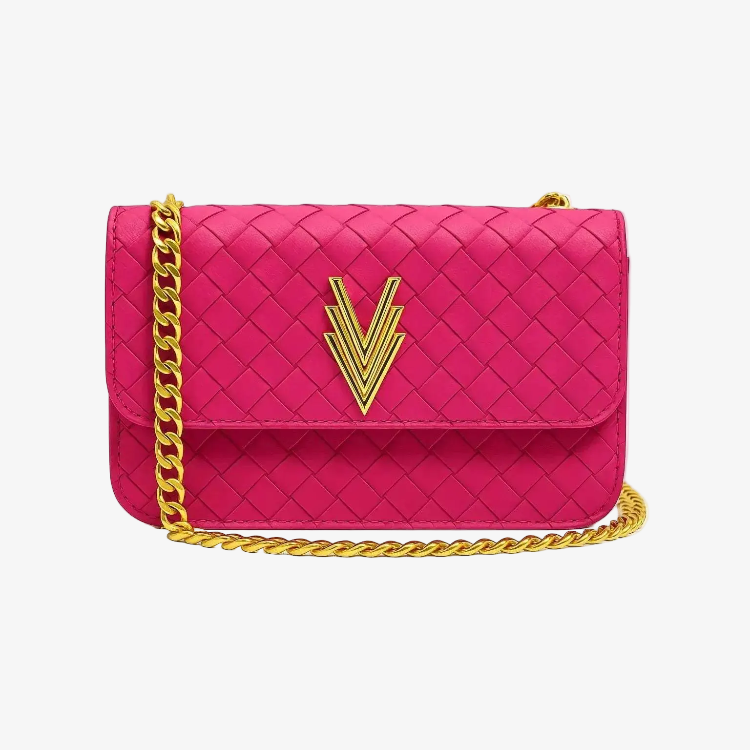 Mia Tiny Purse with Woven Details and Gold Adjustable Strap - VAGOSHOPS