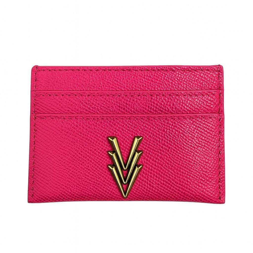 Multi Card Holder Wallet with Logo Constructed with Vegan Leather - VAGOSHOPS