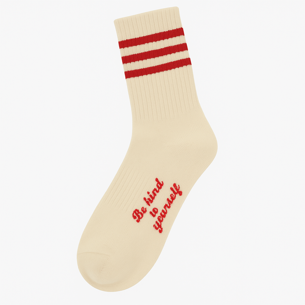 Pack of 4 Socks with Retro Timeless Stripes 100 Cotton - VAGOSHOPS