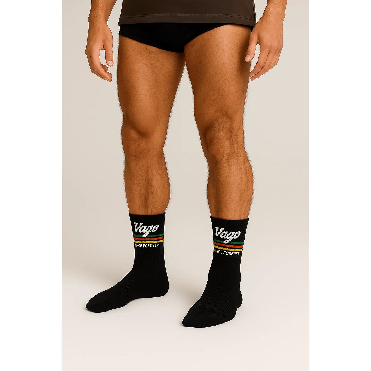 Stripe Socks with built in Compression Arch Support with Logo - VAGOSHOPS