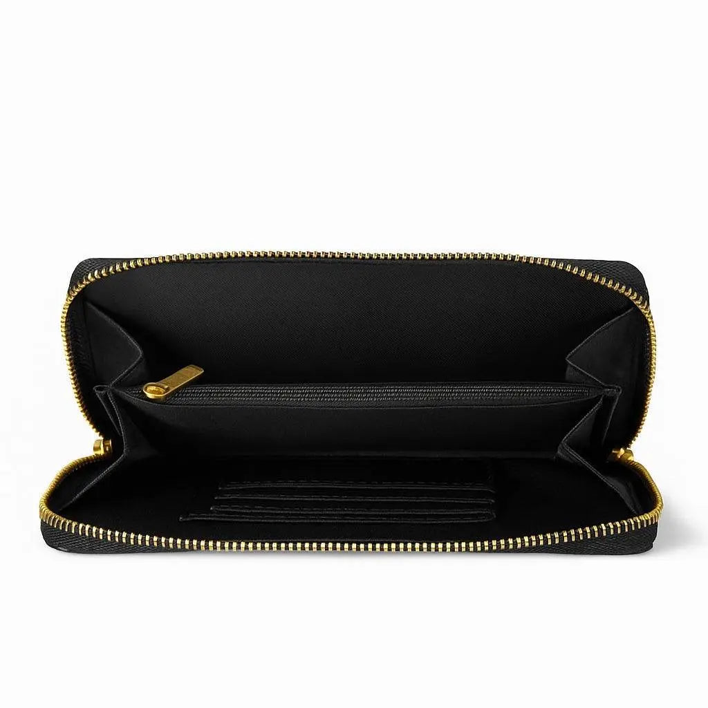 Vegan Wallet with All Around Zipper, stylish and secure. - VAGOSHOPS