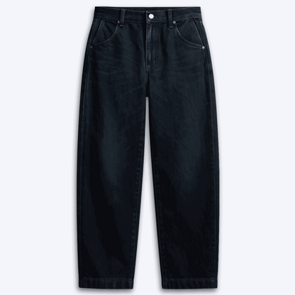 Jordan High Rise Barrel Denim Pant 100 Cotton Wide-Leg Pant