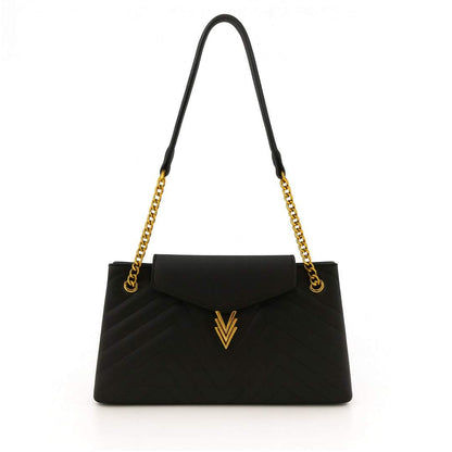 Tilly Medium Quilted Purse Black made from Vegan Leather - VAGOSHOPS