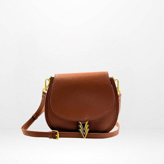 Pre-Order Sam Crossbody Purse Brown - Vago Shop