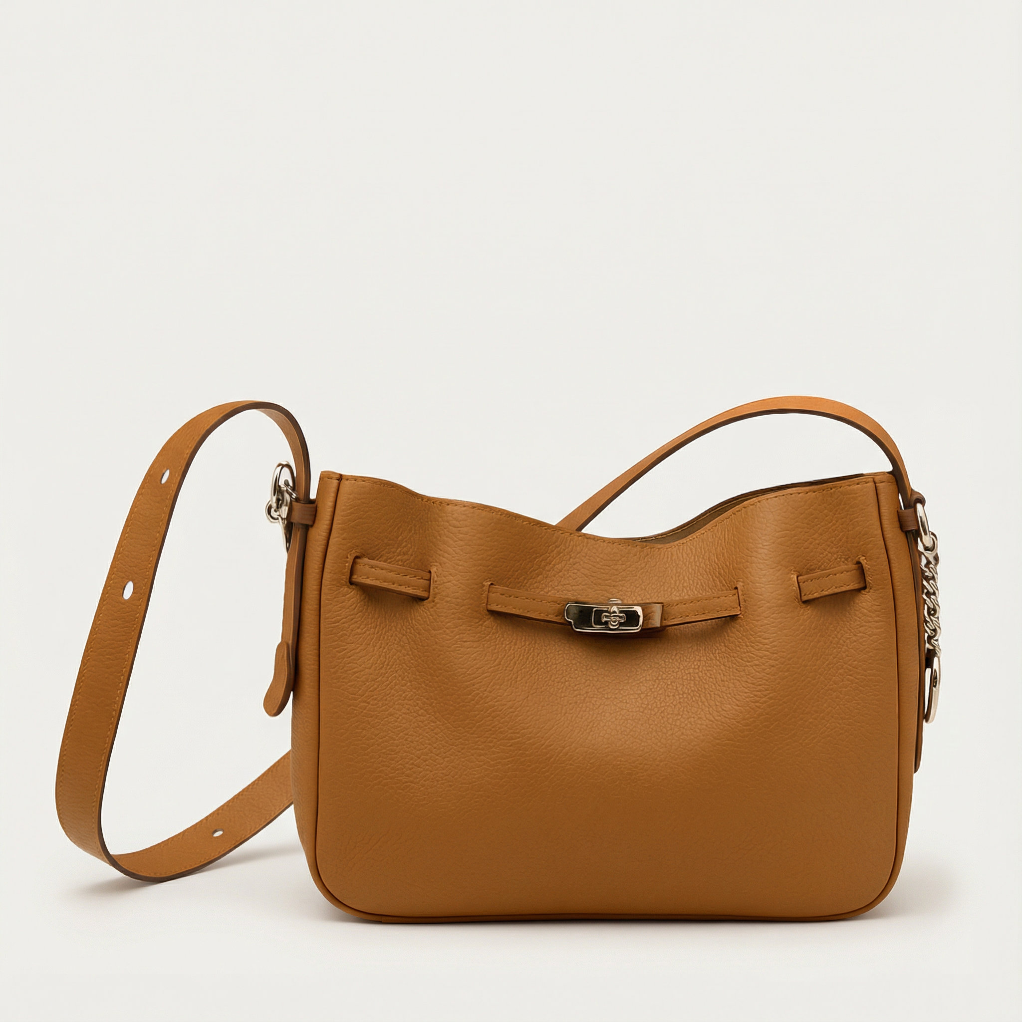 Front view of Asli Bucket Bag