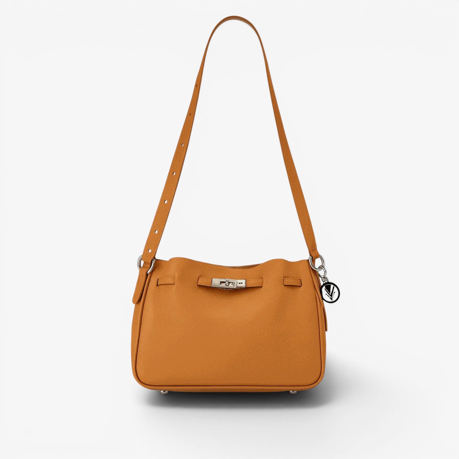 Asli bucket Purse 100% leather with Inside Pouch and Iconic Charm - VAGOSHOPS