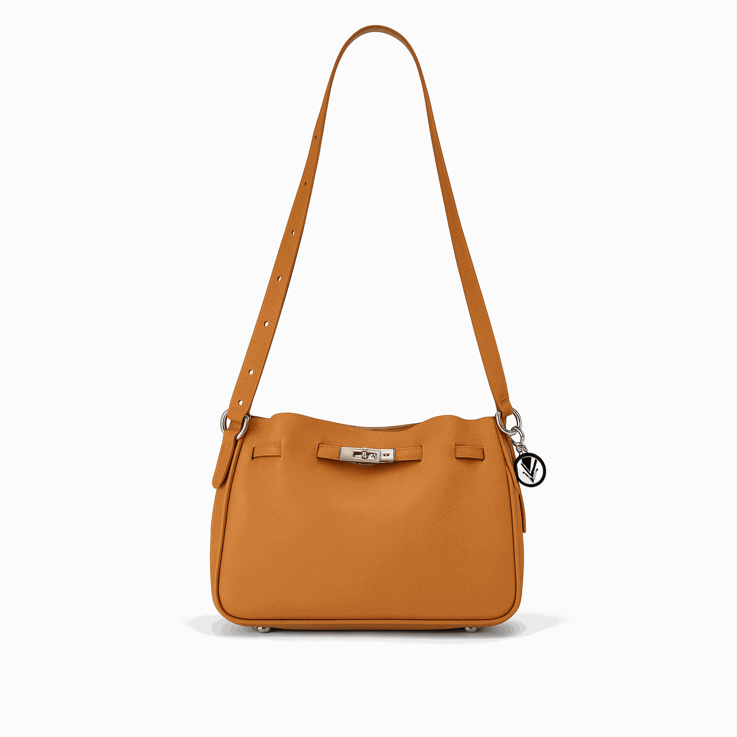 Asli bucket Purse 100% leather with Inside Pouch and Iconic Charm - VAGOSHOPS