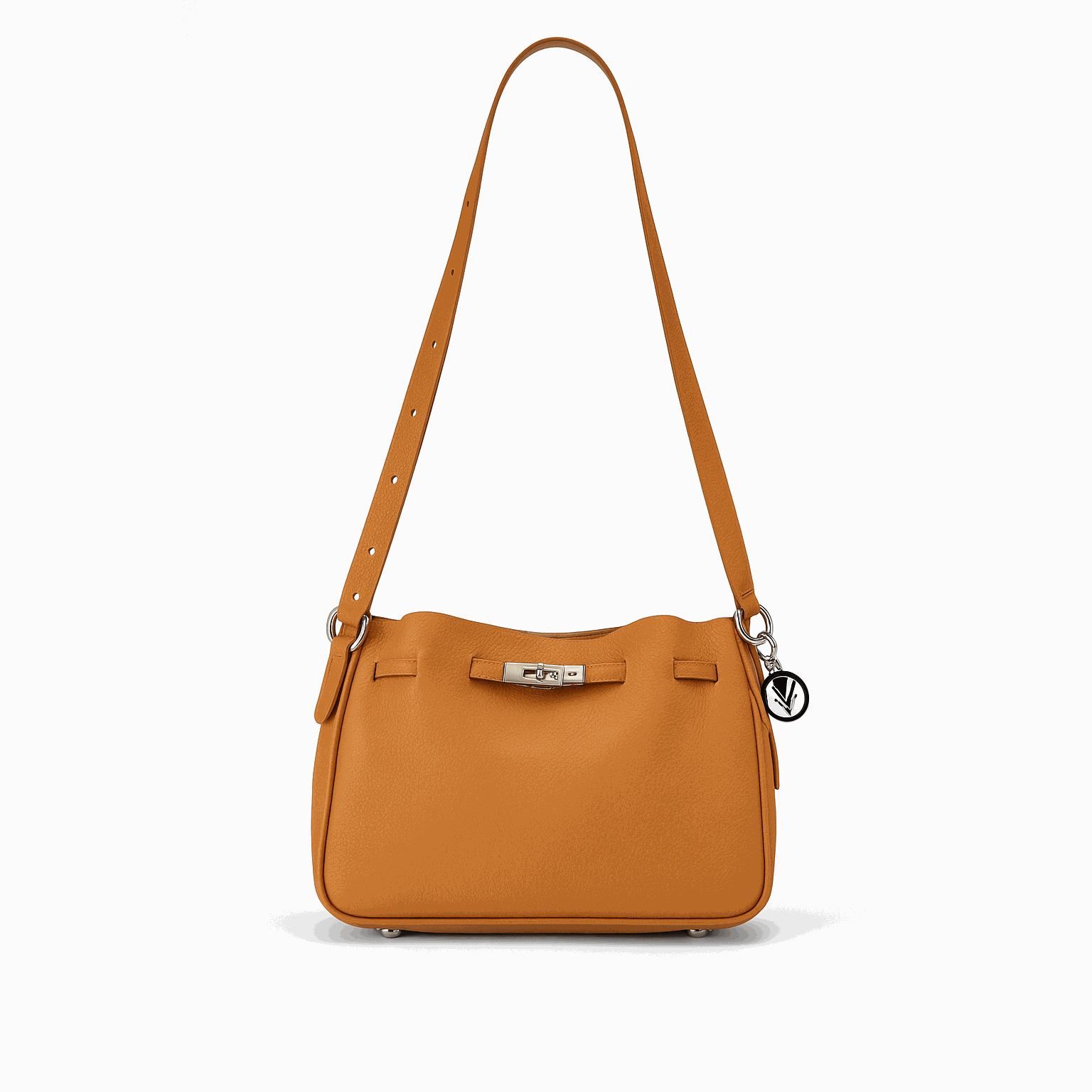 Asli bucket Purse 100% leather with Inside Pouch and Iconic Charm - VAGOSHOPS