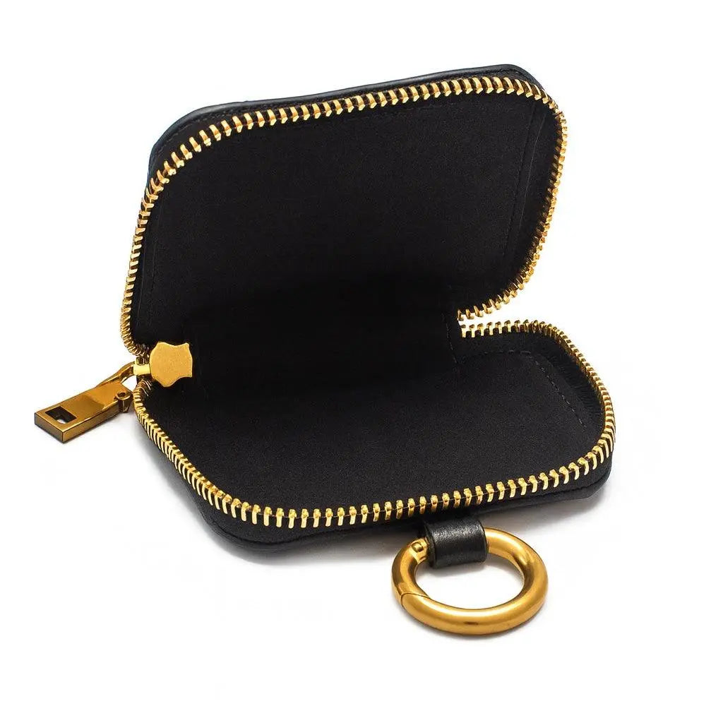 Brooke Medium Size Real Cowhide Leather Earphone Case with Adjustable Strap - VAGOSHOPS