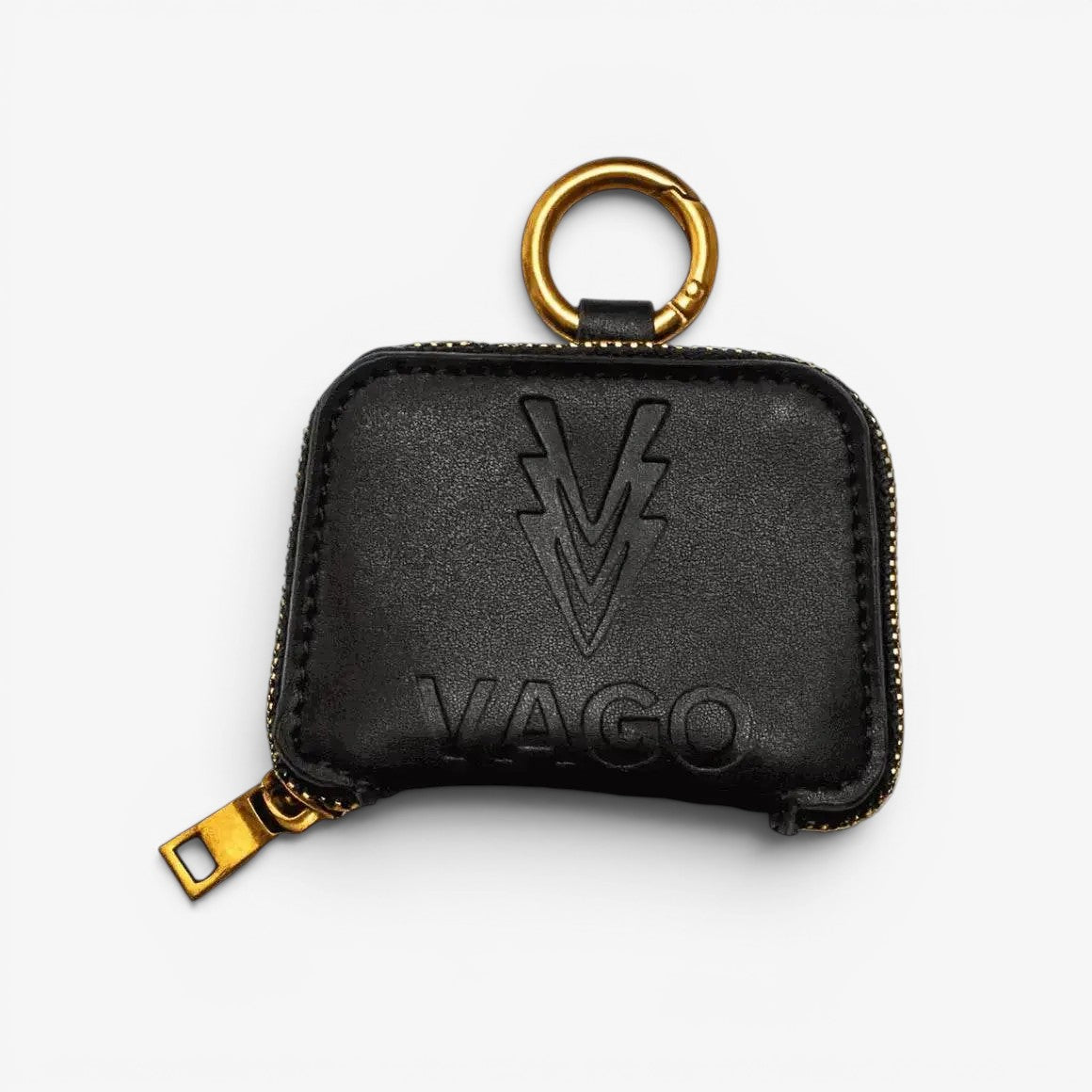 Brooke Medium Size Real Cowhide Leather Earphone Case with Adjustable Strap - VAGOSHOPS