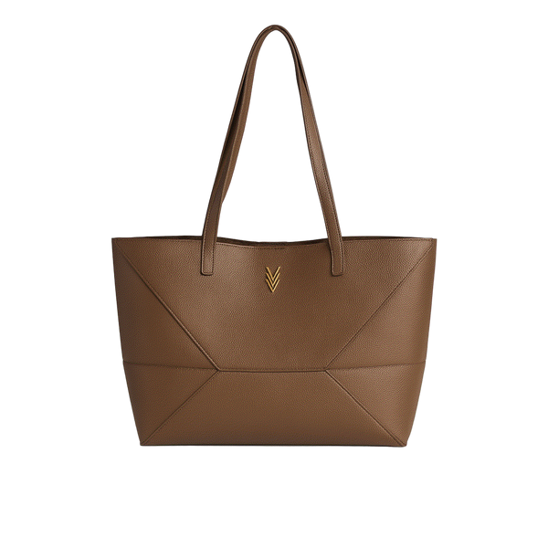 Collapsible Vegan Leather Tote with Sleek Design Sascha - VAGOSHOPS
