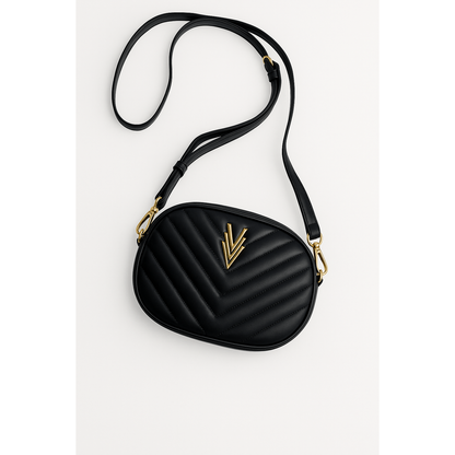 Crossbody Textured Cross Body Purse with Chevron Pattern - VAGOSHOPS