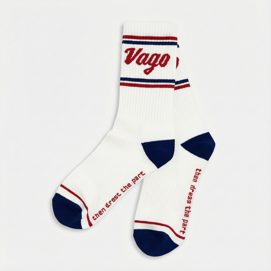 Vintage Logo and Bold Stripe