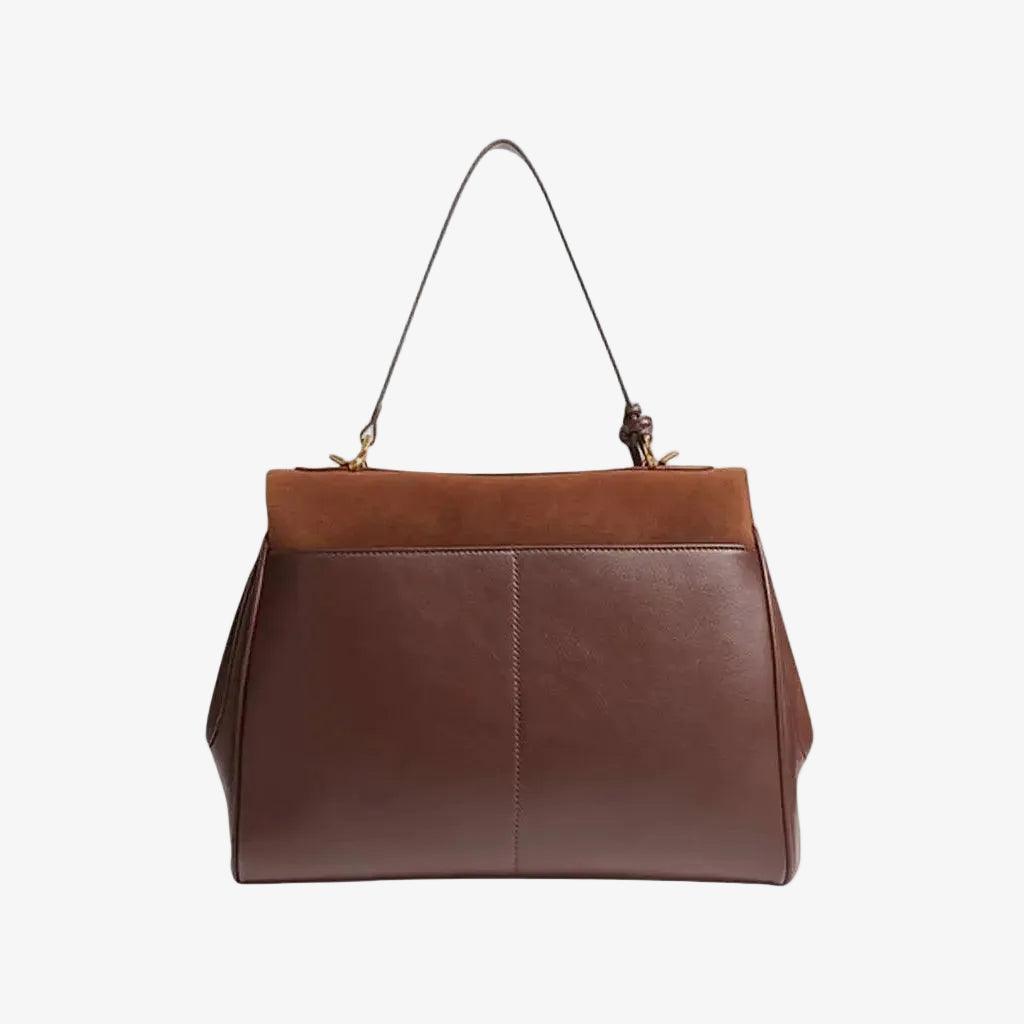 Faye Leather Suede Purse Leather Large Capacity Strap Bag - VAGOSHOPS