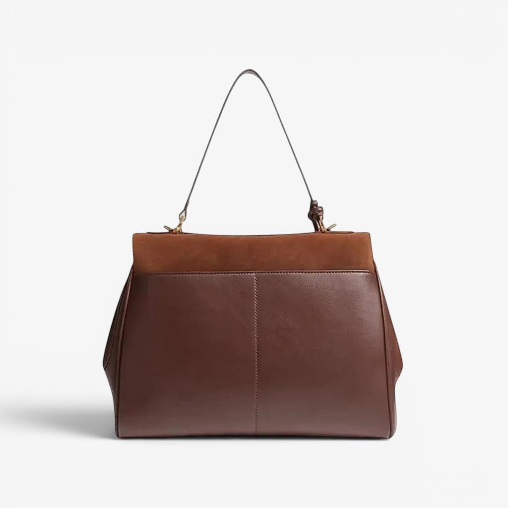 Faye Leather Suede Purse Leather Large Capacity Strap Bag - VAGOSHOPS