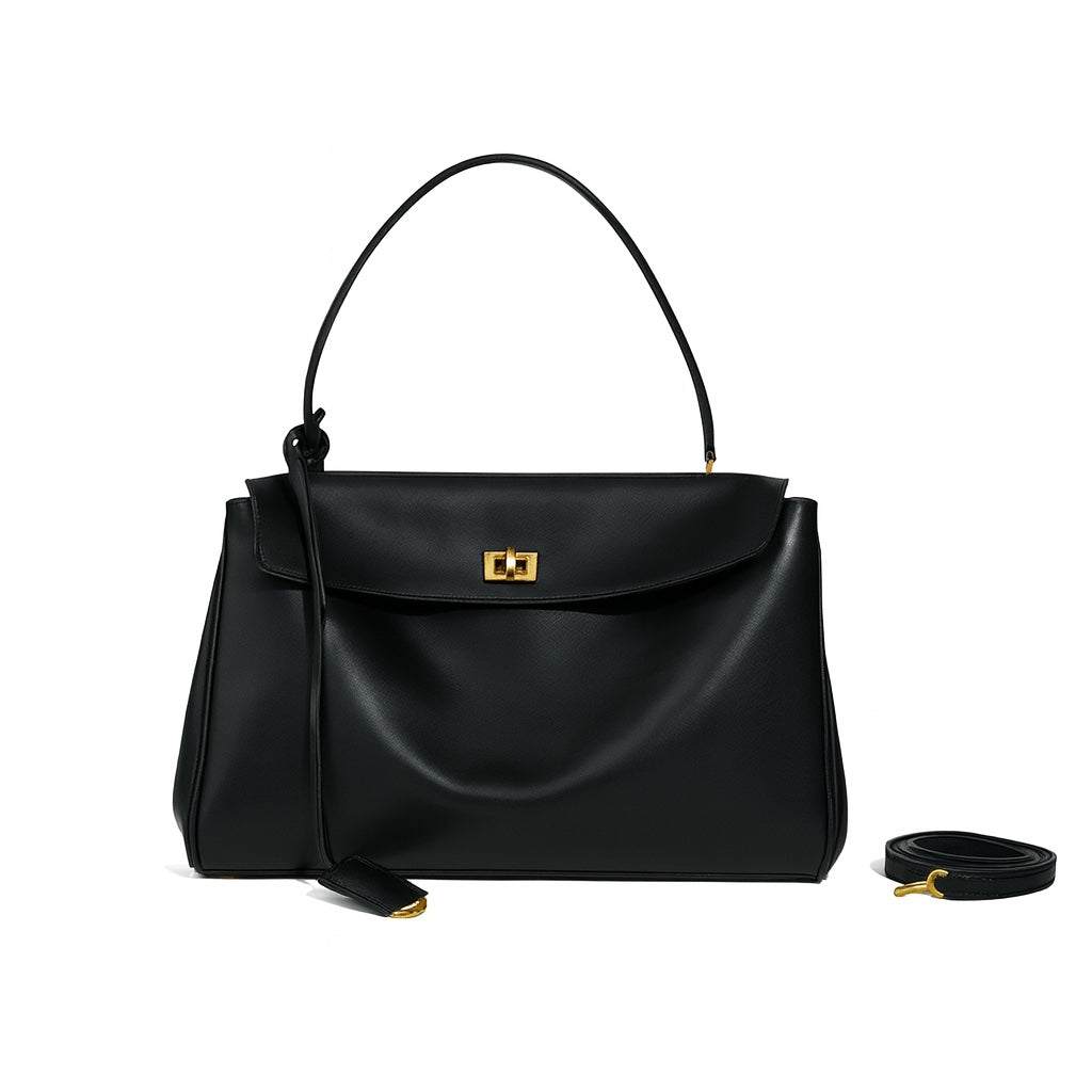 Faye Leather Purse Leather Large Capacity Dual Strap Bag