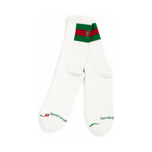 Half Stripe Athletic Sock with Arch Support and Logo - VAGOSHOPS