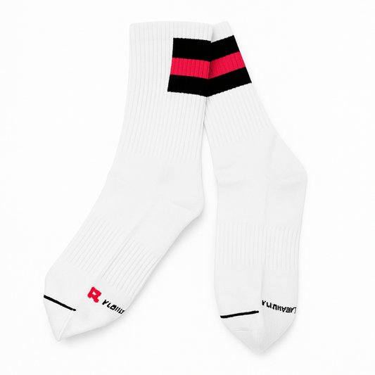 Half Stripe Athletic Sock with Arch Support and Logo - VAGOSHOPS