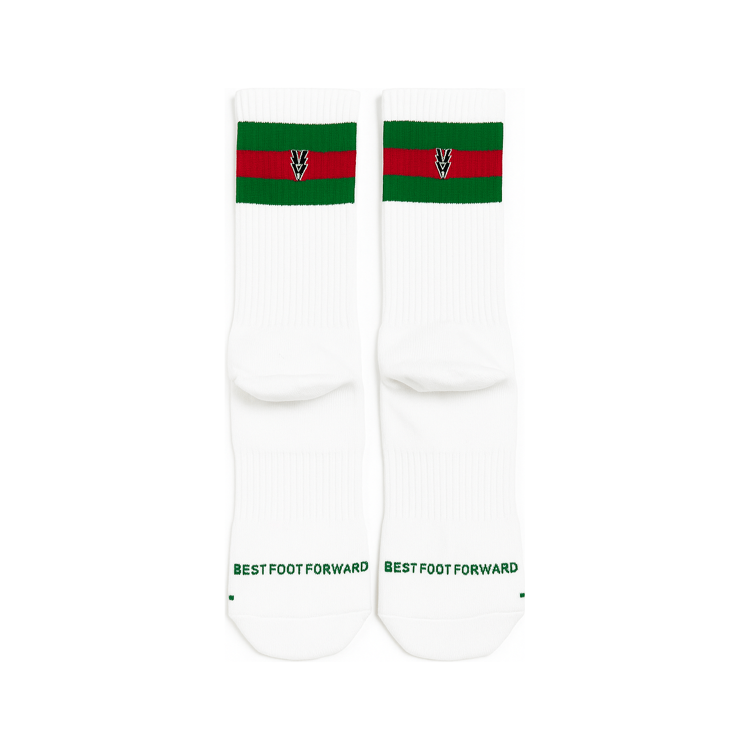Half Stripe Athletic Sock with Arch Support and Logo - VAGOSHOPS