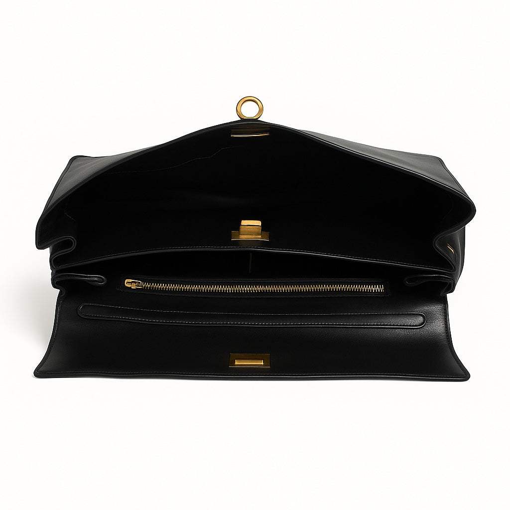 Faye Leather Purse Leather Large Capacity Dual Strap Bag