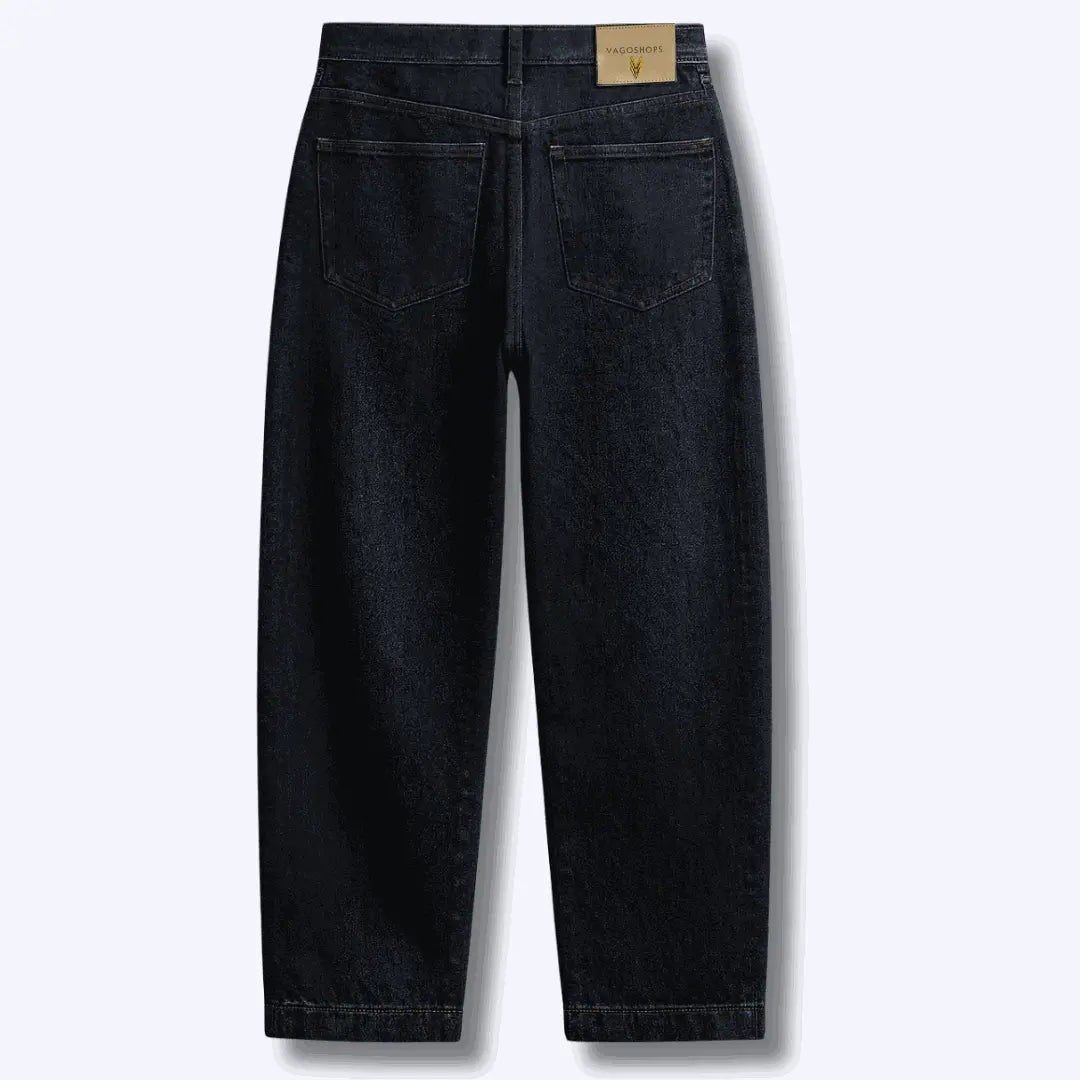 Jordan High Rise Barrel Denim Pant 100 Cotton Wide - Leg Pant - VAGOSHOPS