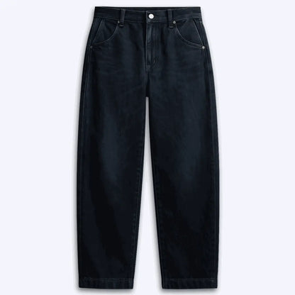 Jordan High Rise Barrel Denim Pant 100 Cotton Wide - Leg Pant - VAGOSHOPS