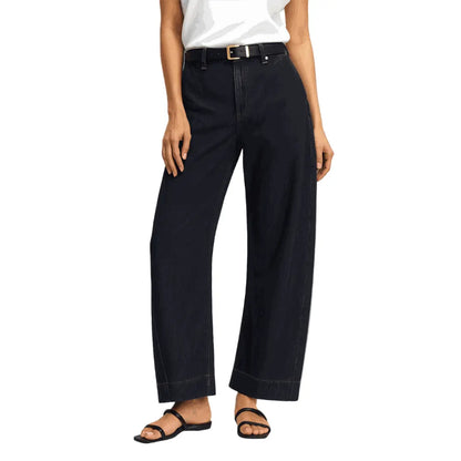 Jordan High Rise Barrel Denim Pant 100 Cotton Wide - Leg Pant - VAGOSHOPS