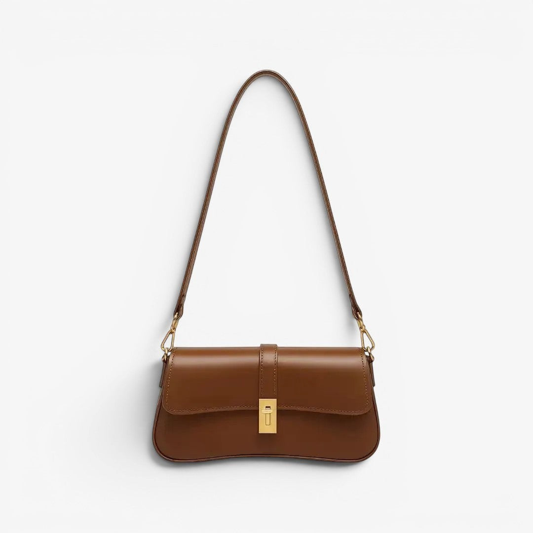 Lena Shoulder Bag Rich Brown Leather