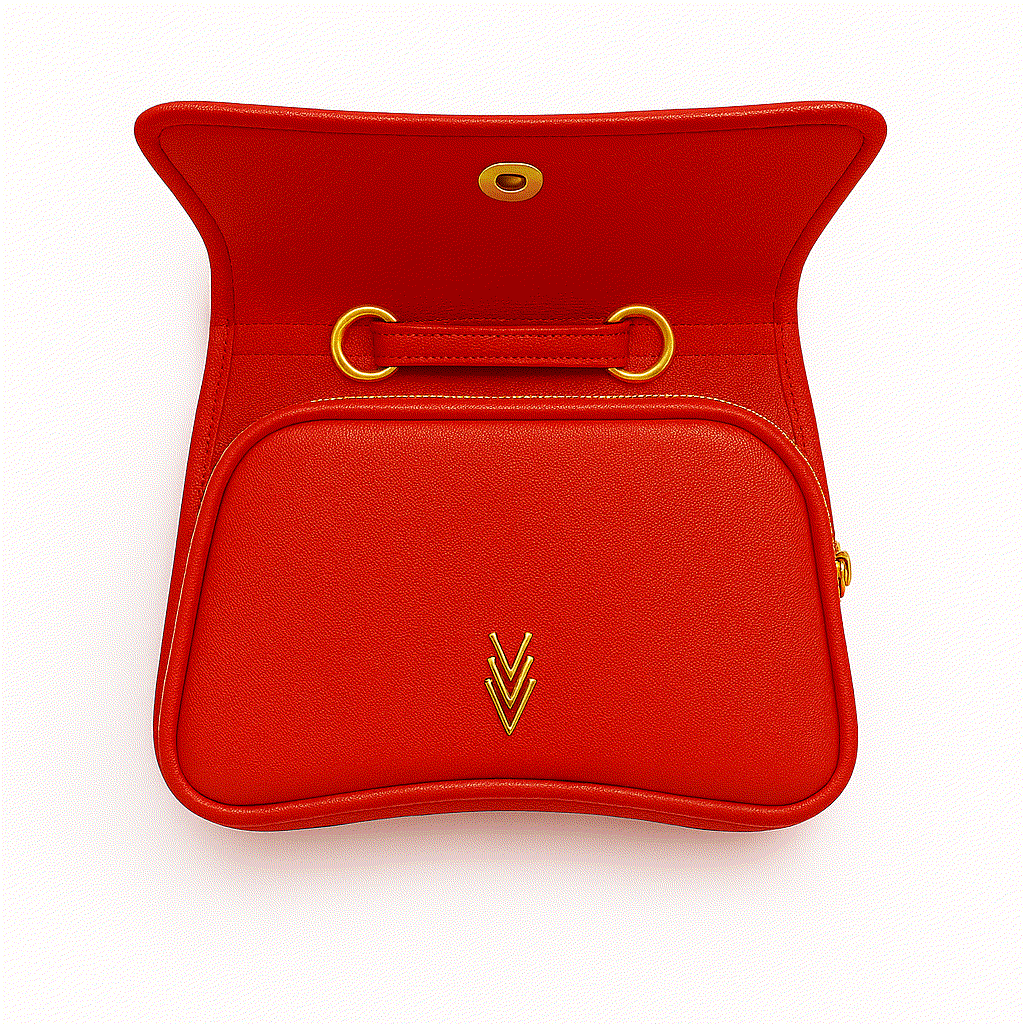 Libby Crossbody Bag with Adjustable Strap and Iconic Logo - VAGOSHOPS
