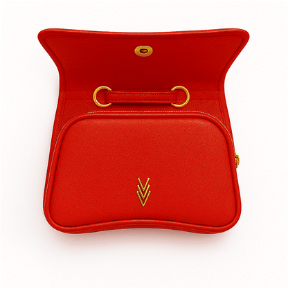 Libby Crossbody Bag with Adjustable Strap and Iconic Logo - VAGOSHOPS