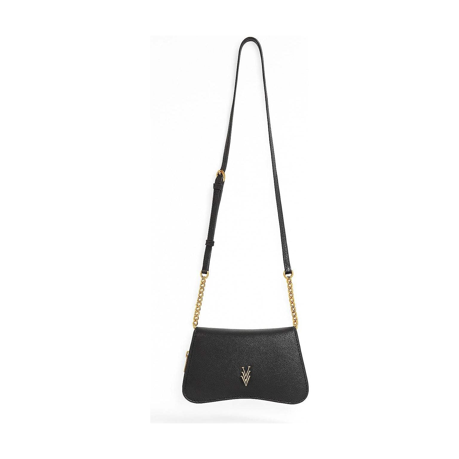 Libby Crossbody Bag with Gold Logo and Adjustable Strap - VAGOSHOPS
