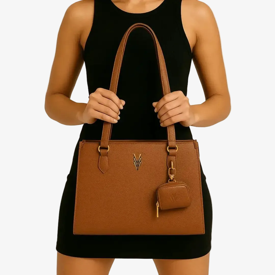 Marilynn Tote with Adjustable Strap and Headphone Case with Logo