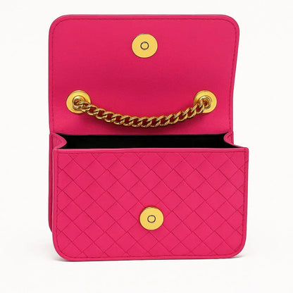 Mia Tiny Purse with Woven Details and Gold Adjustable Strap - VAGOSHOPS